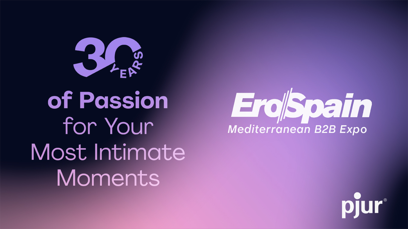 Graphic 30 Years pjur and Erospain Logo
